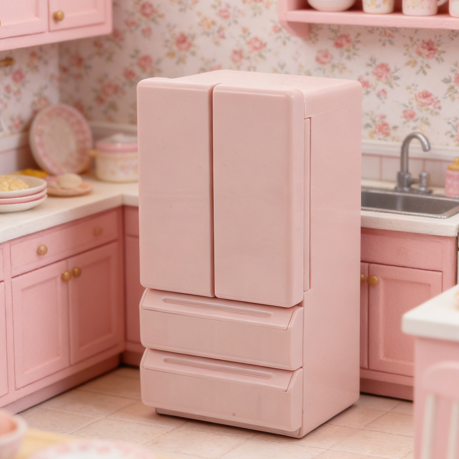 Mini Dollhouse Refrigerator 12 - đánh giá và giá Kitchen Appliances Kids