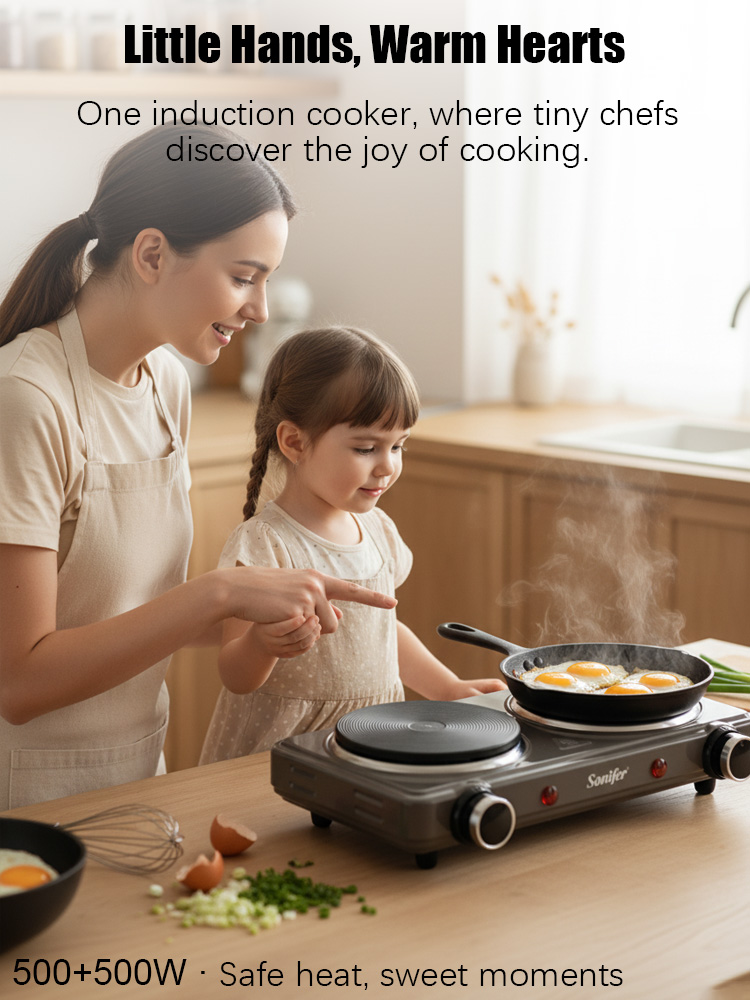 Double Burner Electric Stove S - đánh giá và giá Induction Cooktop Portable