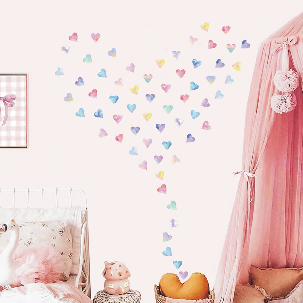 Colorful Hearts Couple Wall St - đánh giá và giá Kitchen Appliances Design