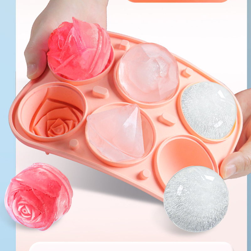 3D Rose Diamond Round Ice Cube - đánh giá và giá Kitchen Appliances And Utensils