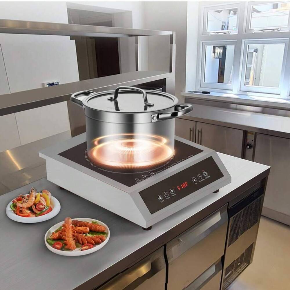Portable Cooktop, 1800W Commer - đánh giá và giá Induction Cooktop Portable