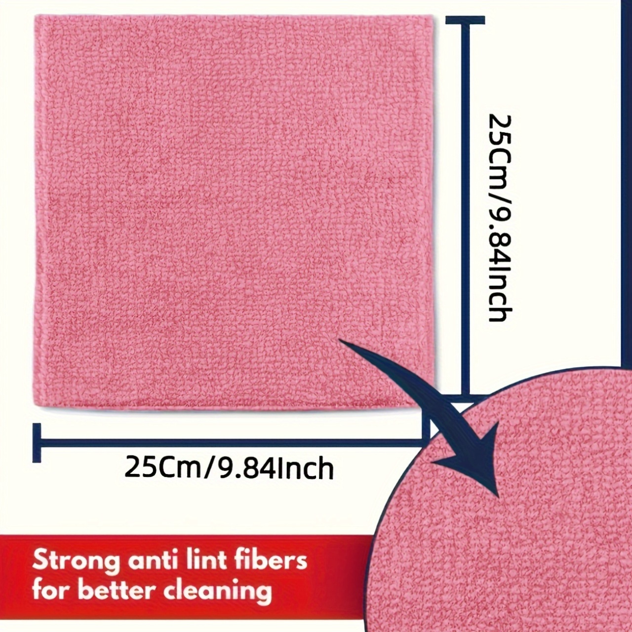 1-50Pcs Light Pink Microfiber  - đánh giá và giá Kitchen Appliances And Utensils