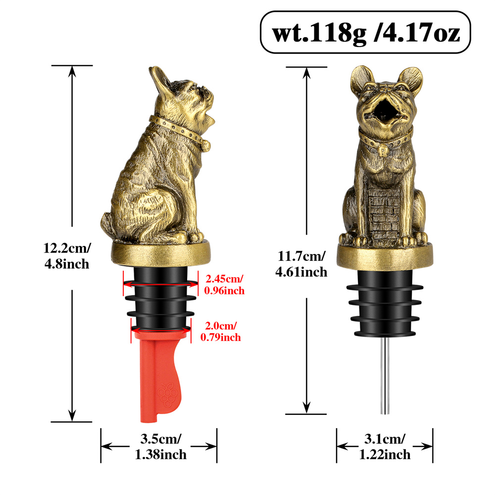 Cute French Bulldog Wine Pouer - đánh giá và giá Kitchen Appliances Packages